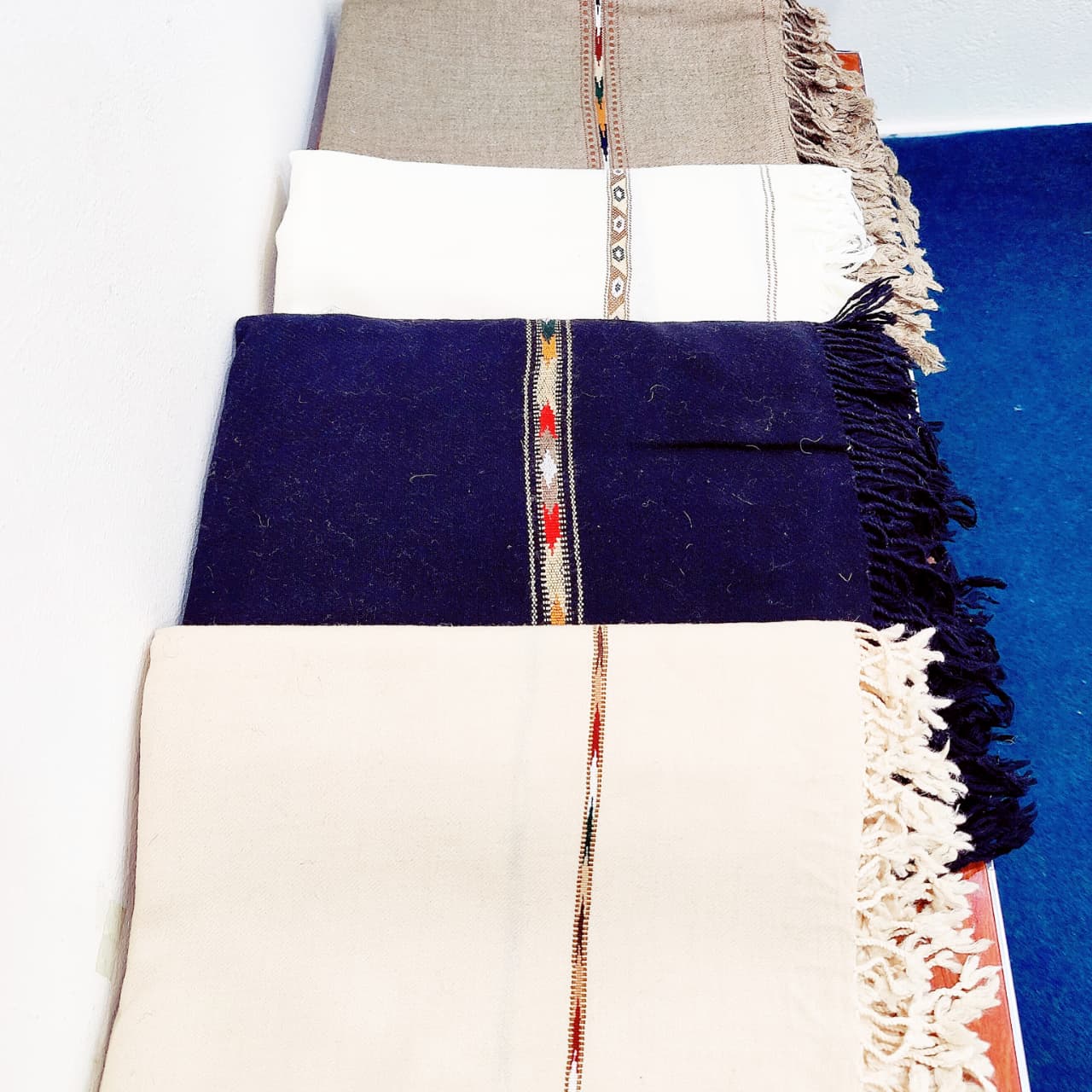 Black Chitrali Woolen Shawl – Handwoven Men's Winter Essential